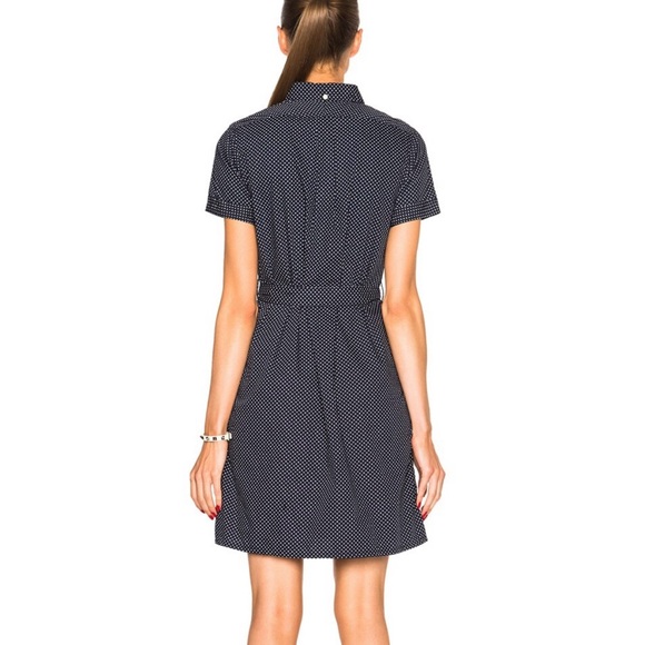 FWK Engineered Garments shirt dress in navy dots - Picture 3 of 10